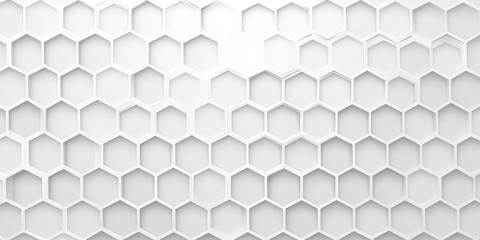 Sticker - Abstract White Hexagon Pattern