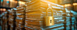 © Anatthaphon - A close-up of a padlock securing stacked documents, symbolizing data protection and security in storage environments.