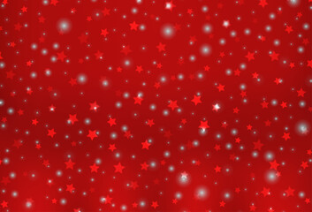 Wall Mural - Light Red vector pattern in Christmas style.