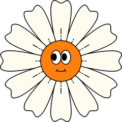 Sticker - Groovy Retro Flower