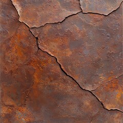 Poster - Rusty cracked metal surface texture background