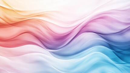 Canvas Print - Vibrant abstract wave background