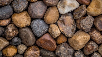 Poster - Assorted river rocks and pebbles