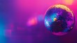 © RaptorWoman - A vibrant disco ball reflecting colorful neon lights, creating a lively and festive atmosphere.