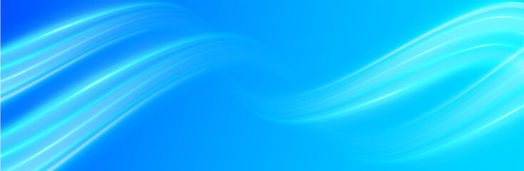 Wall Mural - 3d vector glossy waves. soft blue curved lines of fresh smell. waves showing a stream of clean fresh