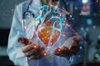 © Vlad - Cardiologist Doctor with Stethoscope Concept on Health Care Technology Background