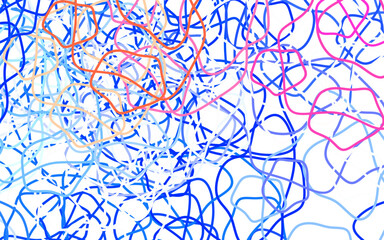 Wall Mural - dark blue, yellow vector pattern with random forms.