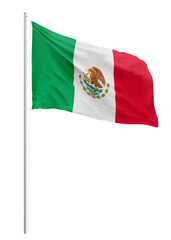 Sticker - Png flag of Mexico collage element, transparent background