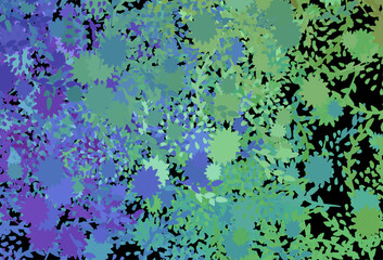 Wall Mural - light multicolor vector template with chaotic shapes.
