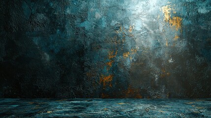 Wall Mural - An abstract background featuring rich textures, deep colors, and dramatic lighting, creating a captivating atmospheric effect.