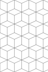 Wall Mural - cubic patterned background design element