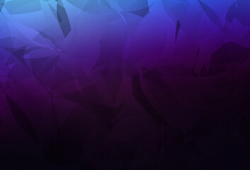 Wall Mural - dark pink, blue vector backdrop with polygonal shapes.