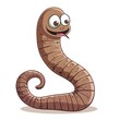 © thanawat - Earthworm Time element animal cartoon isolated whitebackground 16:9