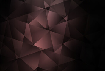 Wall Mural - dark pink vector polygonal pattern.