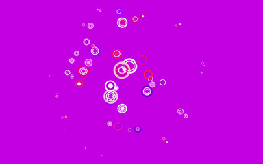 Wall Mural - light pink, yellow vector pattern with spheres.