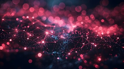 Sticker - captivating cloud computing network with abstract digital connectivity graphics