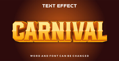 Wall Mural - Carnival editable text effect