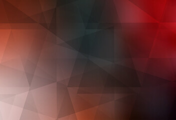 Wall Mural - light green, red vector triangle mosaic texture.
