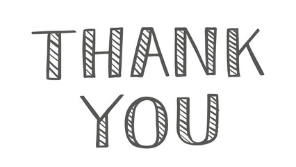 Poster - PNG thank you art word transparent