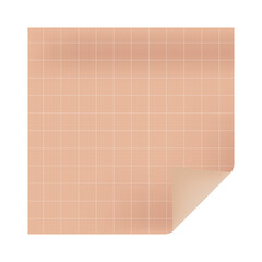 Canvas Print - Rose gold square paper note social ads template transparent png