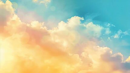 Sticker - Soft Clouds and Sky Background.