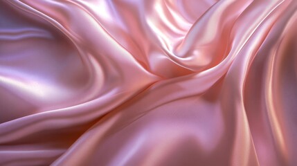 Aufkleber - Graceful flowing fabric with a silky texture, creating an elegant and soft background.