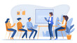 © Lotti - Professional conducting a training session, engaging new hires in discussion and collaboration. Learning environment.
