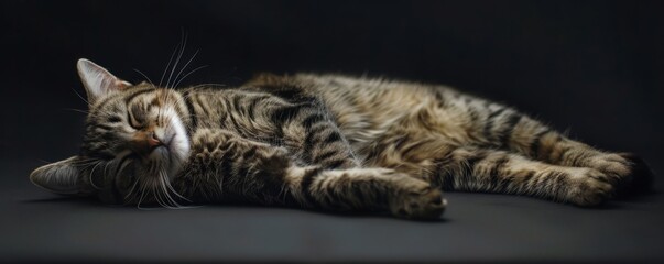 Sticker - Quantum superposition visualized as a cat simultaneously alive and dead, 4K hyperrealistic photo