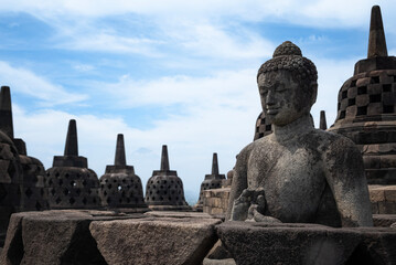 the Borobudur in Indonesia