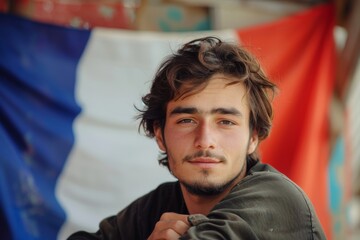 Rising Crime Rates Fuel French Anti-Immigrant Sentiment.  Desperation and identity portrayed afghan young man. Powerful tale of patriotism and migration unfolds his sorrow.