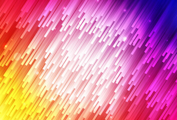 Wall Mural - light pink, yellow vector template with repeated sticks.