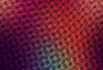 Wall Mural - dark green, red vector texture with disks.