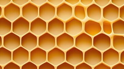 Close-Up View of Intricate Honeycomb Structure in Natural Setting