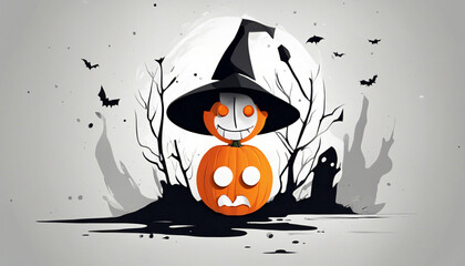 halloween hintergrund, illustration, social media kontent.