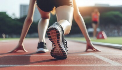 runner at the start