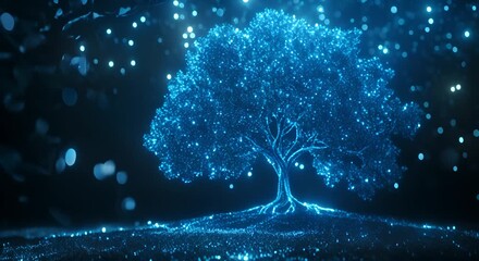 Technology tree, glowing tree
