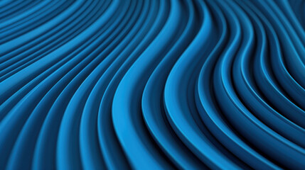 Wall Mural - abstract blue background featuring smooth, wavy lines creating a dynamic and modern pattern, perfect