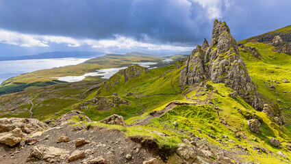 Poster - Rock formation The Old Man of Storr (Isle of Skye, Scotland)