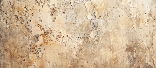 Aufkleber - Vintage stucco wall texture with an abstract grunge design offering a wide rough background suitable for text placement in a copy space image