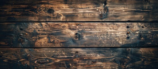 Aufkleber - Vintage board showcasing a natural pattern wood texture presented as an abstract background with ample copy space image