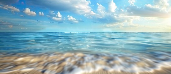 Poster - Sea with blurred background ideal for copy space image