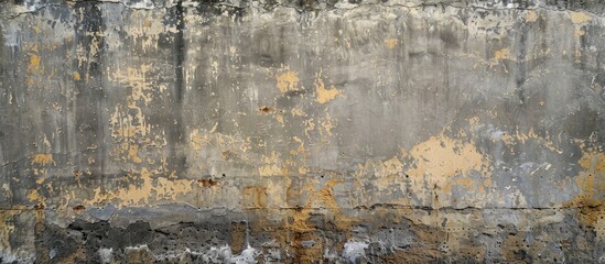 Aufkleber - A weathered grimy cement wall creates a vintage backdrop for your designs with plenty of copy space image
