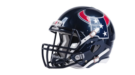 American football helmet on transparent background