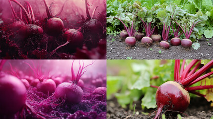 Canvas Print - beets in the garden