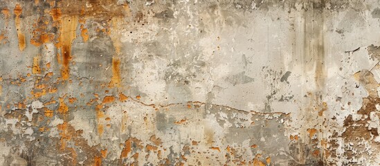 Aufkleber - An old weathered concrete wall provides a textured backdrop with space for incorporating designs in the image. Creative banner. Copyspace image