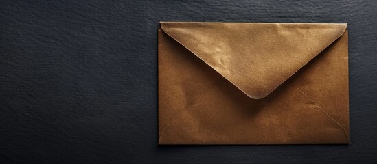Aufkleber - Envelope with dark paper edge visible ready to seal and mail showcasing a copy space image