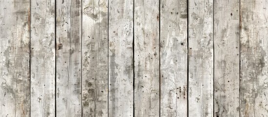 Poster - Tiled background featuring a worn wooden texture with a peeled and faded appearance suitable for use as a copy space image