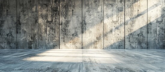 Leinwandbilder - Utilize a backdrop of concrete surfaces with varying lighting effects as a versatile setting for product presentations and banner designs with copy space image
