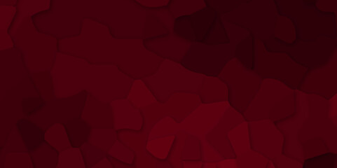 Wall Mural - Durk red stained broken glass background design .white stained glass window art background .abstract seamless pattern with 3d shapes vector backdrop .