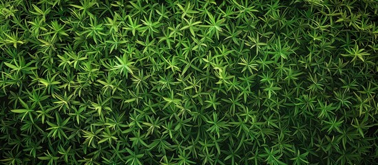 Wall Mural - close up image of lush green grass with copy space for text